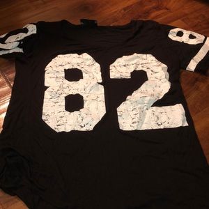 Black jersey shirt